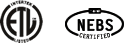 ETL and NEBS logos